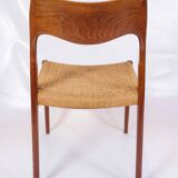 Set Of 4 Dining Chairs Model 71 Made In Teak By Niels O. Møller From 1960s
