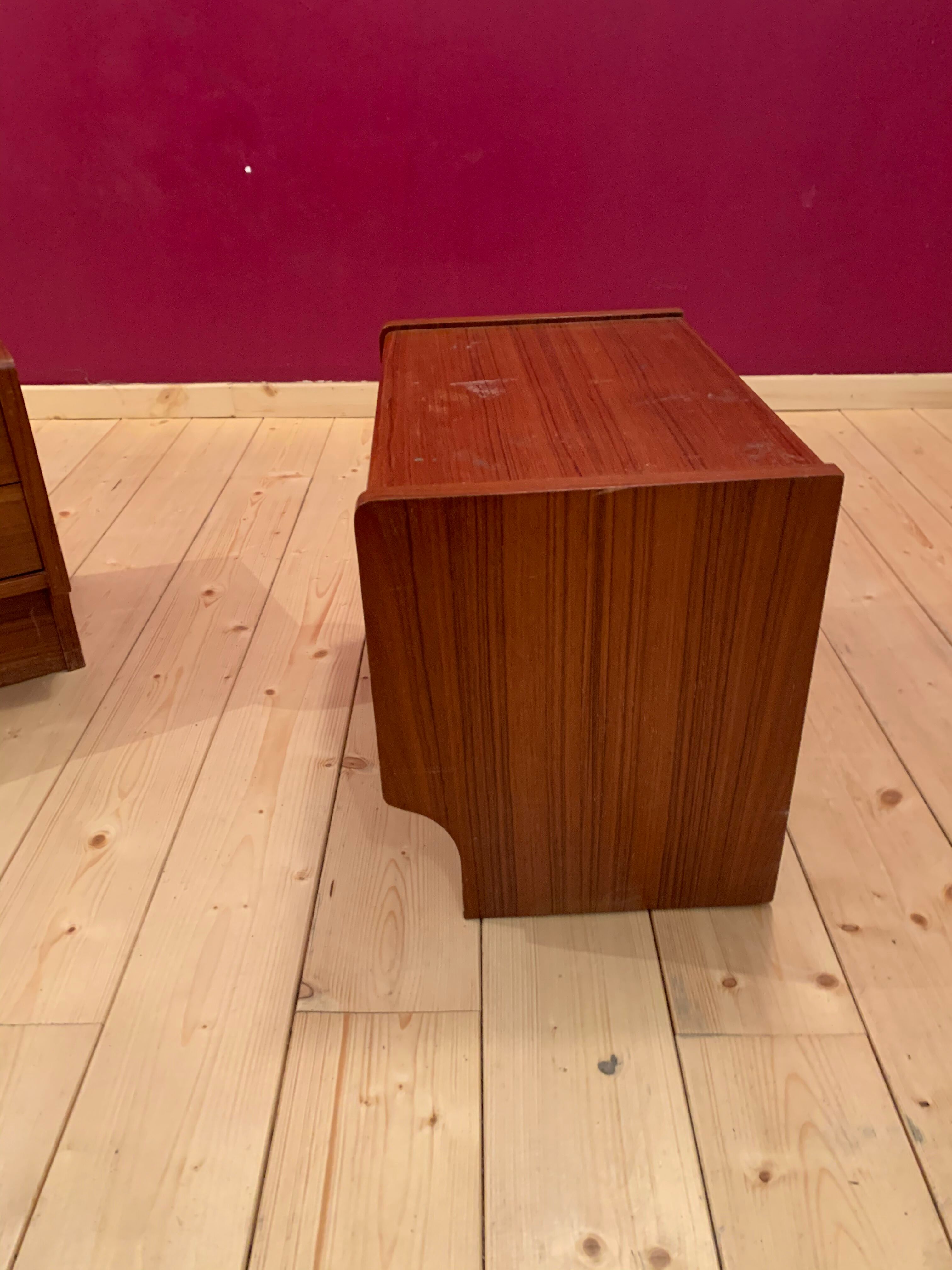 Rare Scandinavian bedside pair