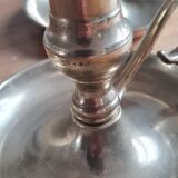Paire de bougeoirs en laiton
