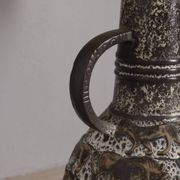 Lampe de sol en céramique vintage des années 1960, design allemagne de l'ouest