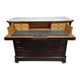 Napoleon III period secretary chest of drawers in mahogany and light wood.