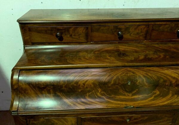 Bureau a cylindre en acajou Louis Philippe XIX siècle