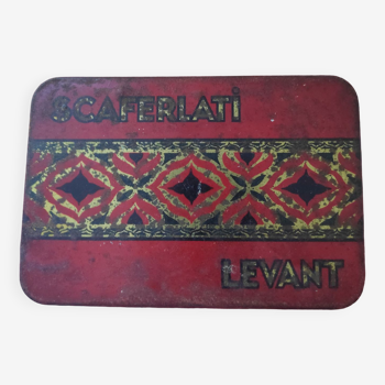 Boîte vintage Scaferlati Levant tabac