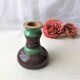 Handmade glazed ceramic candle holder