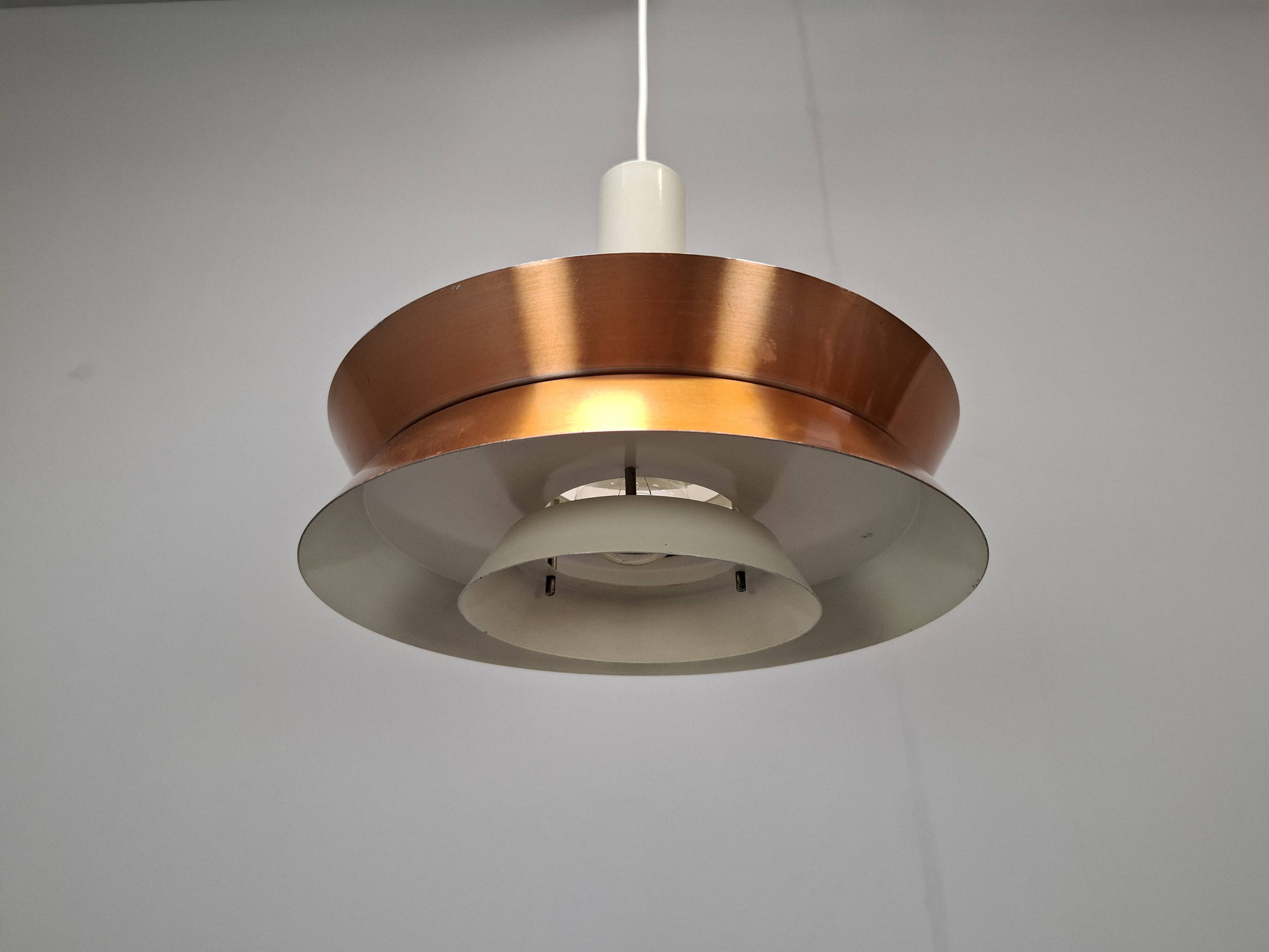 Vintage Danish Brass Pendant Light by Carl Thore for Granhaga, 1960s