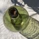 Large French green glass demijohn