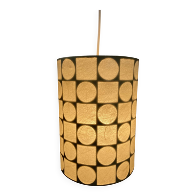Suspension cylindrique Cocoon par Goldkant, Allemagne, années 1960