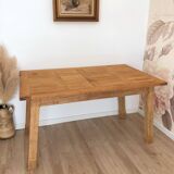 Vintage solid oak farmhouse table