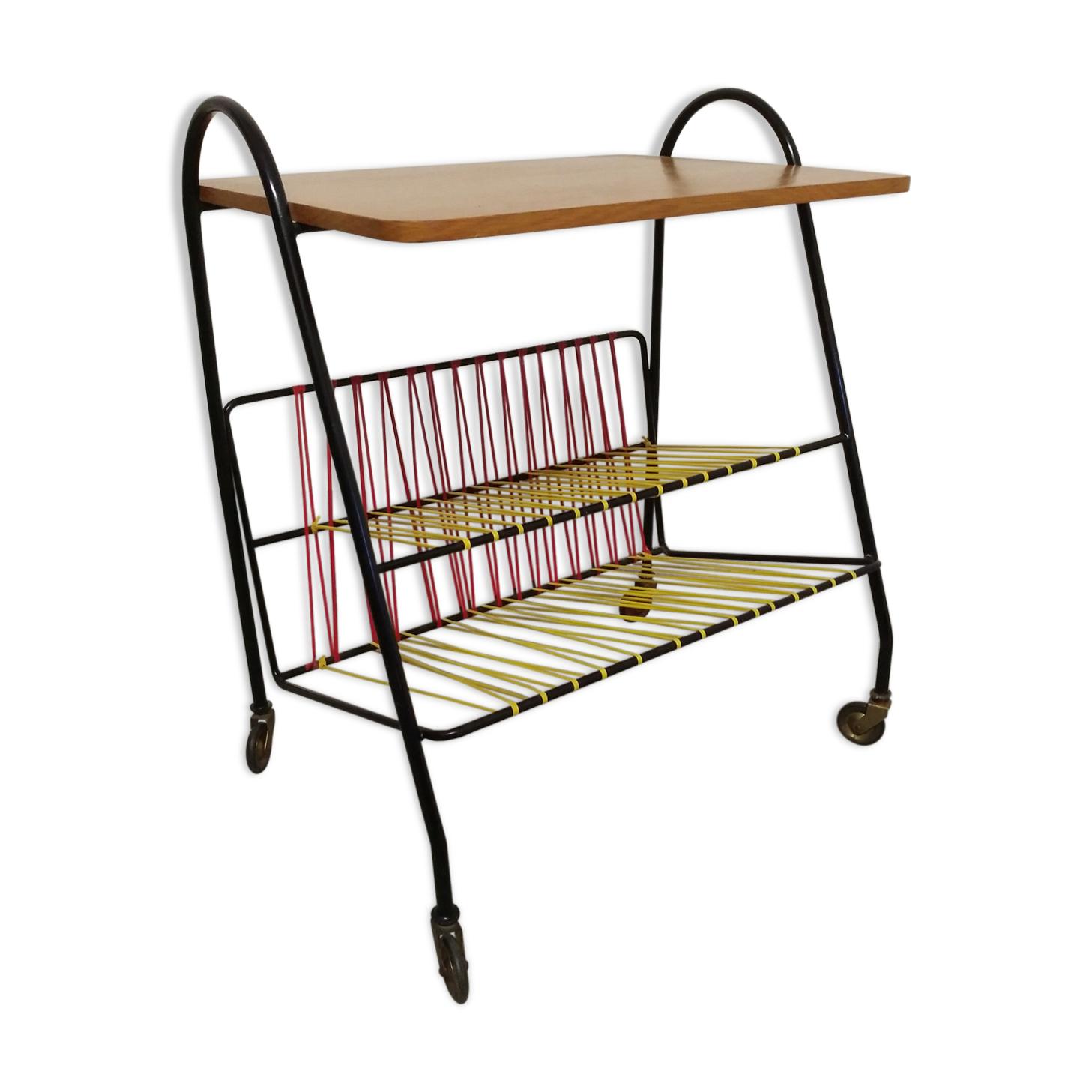 Scoubidou table of the 50s/60s