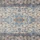Persian Iran Nain Wool and Silk Oriental Rug: 3.10 X 2.08 Meters