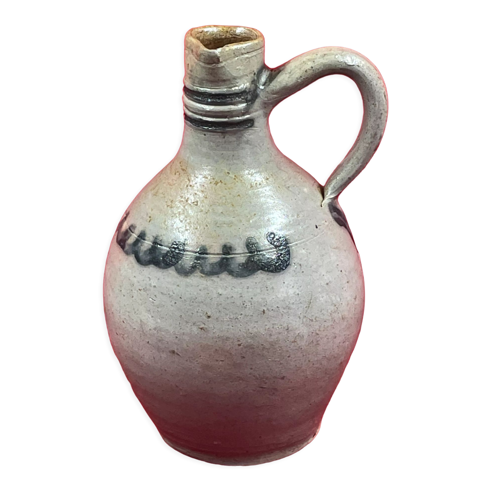 Bottle with handle brandy sandstone of Alsace 20th