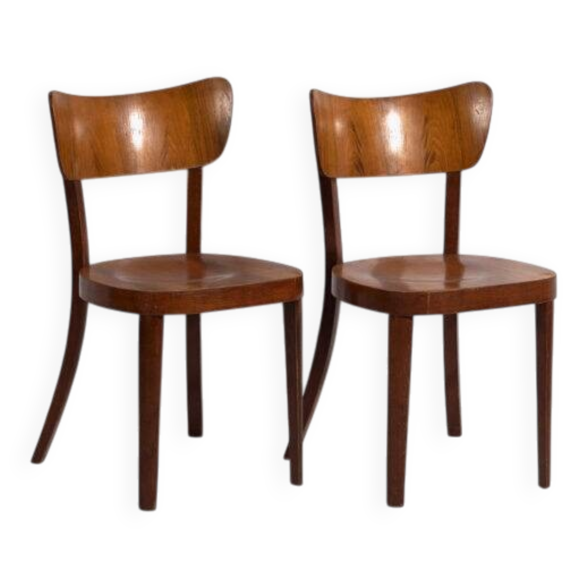 Chaises en bois courbé de style rétro (vers 1950). Ensemble de 2 pièces #3