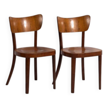 Retro-style bentwood chairs (circa 1950). Set of 2 #3