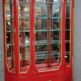 Importante Bibliothèque époque Art Déco en bois laqué et bronze doré