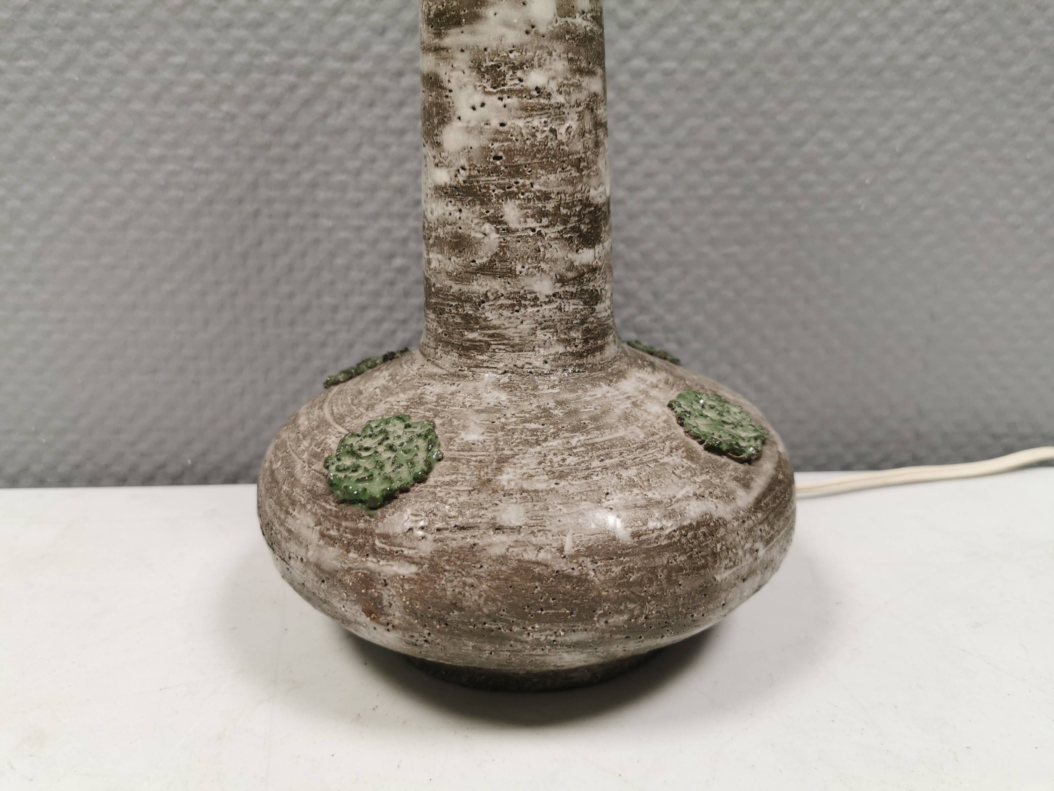 Danish ceramic table lamp from the 1970-80s.