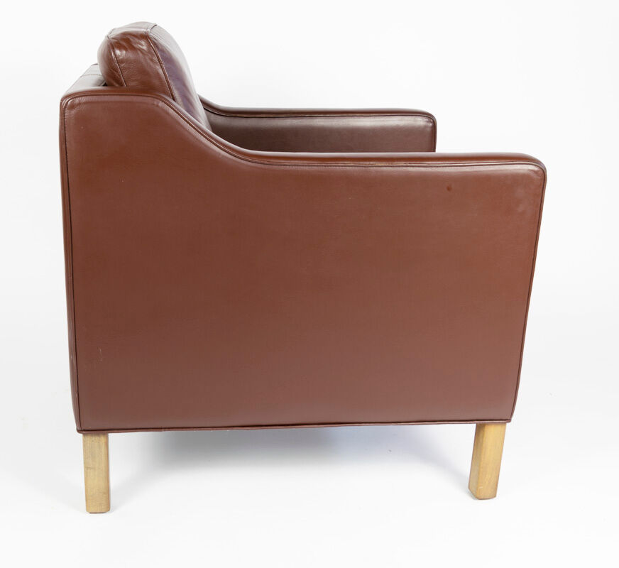 Dark brown Danish armchair, Denmark, 1960s