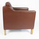 Dark brown Danish armchair, Denmark, 1960s