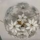 White Murano Glass Brass Table Lamp 1970’s