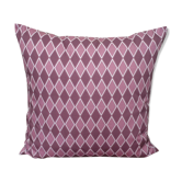 Housse de coussin géométrique blanc mauve - 50 x 50