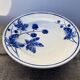 Blue earthenware salad bowl Moulin des loups