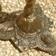 Ashtray on foot gilded metal