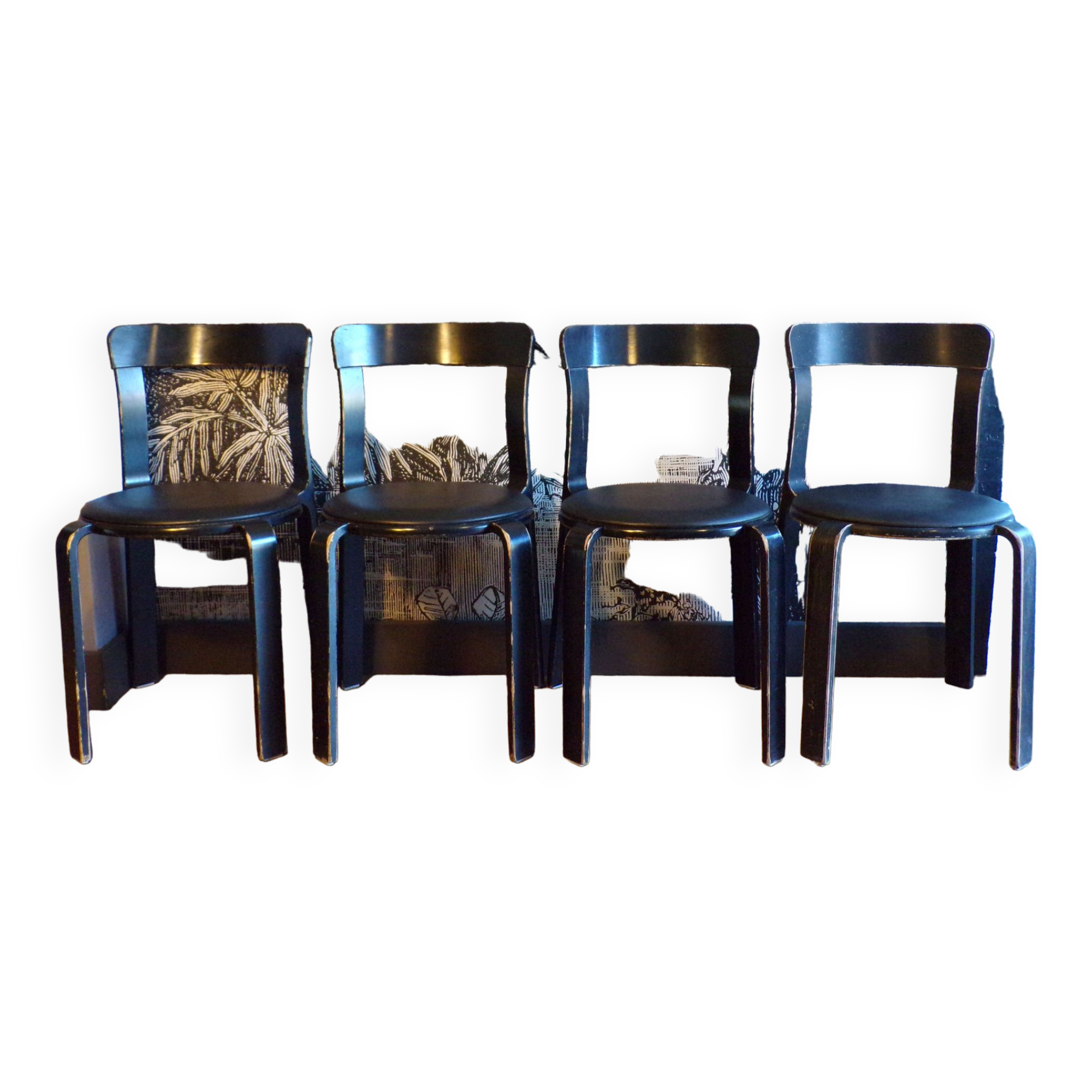 Suite 4 chairs Dietiker Bruno Rey
