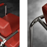 Fauteuils scandinaves bauhaus chrome