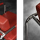 Scandinavian Bauhaus chrome armchairs