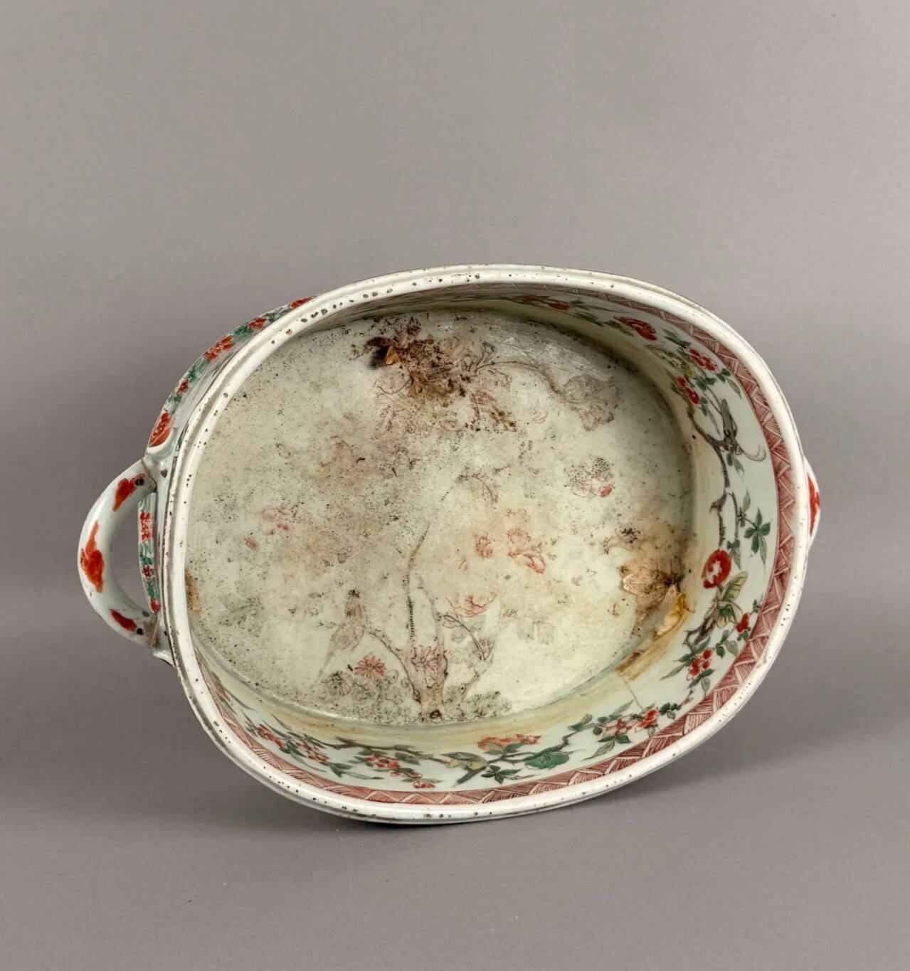 Porcelain gardenware, famille verte, Kangxi period (1662-1722), China