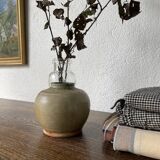 Small glazed ceramic vase