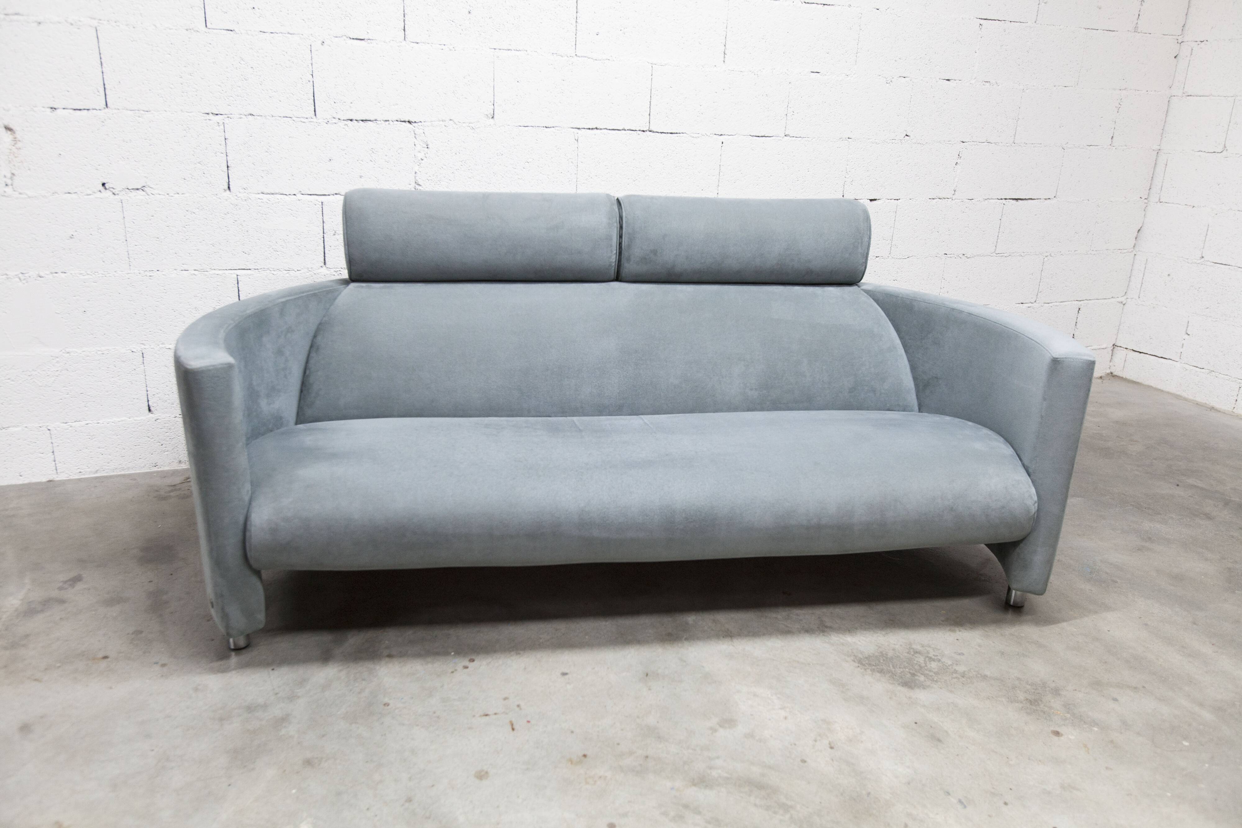 Negresco Sofa Design Bernard Massot for Neology France Moiré Velvet