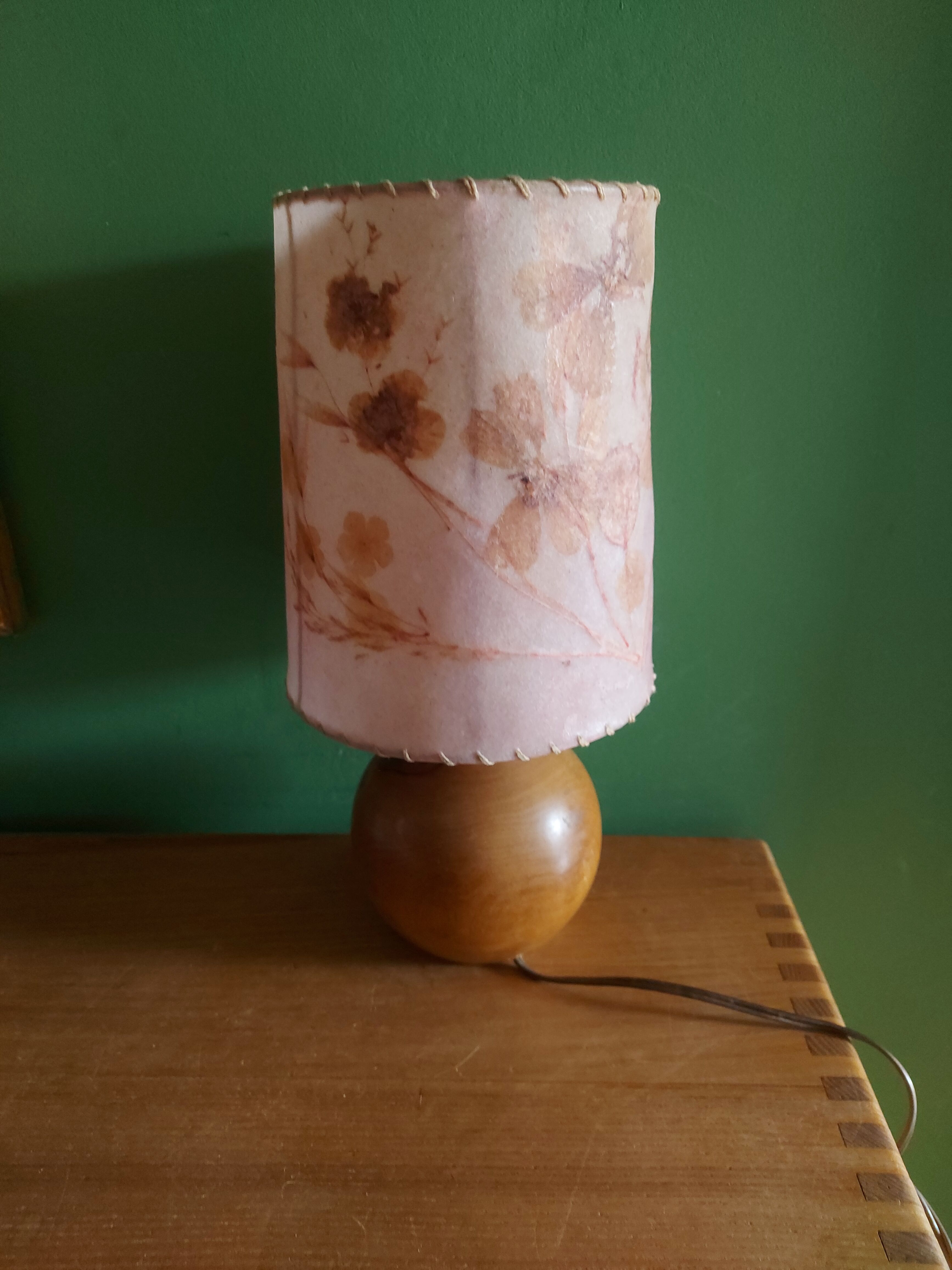 Lampe vintage en bois