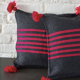 Grey and pink cushion