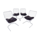 Rima set of 4 Radiofreccia chrome chairs by Gastone Rinaldi