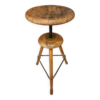 Antique workshop stool studio stool industrial swivel stool 30s