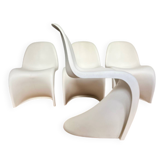 4 Verner Panton chairs, Vitra edition