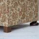 1950s, Danish 2-seater sofa, beige/ brown furniture fabric, oak wood.