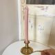 Very pretty Old Brass Candlestick - "Cell Rat" Type - Country Decoration