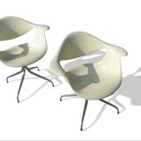 DAF CHAIR - Pair of SWAG base chairs - George NELSON & Charles Pollock