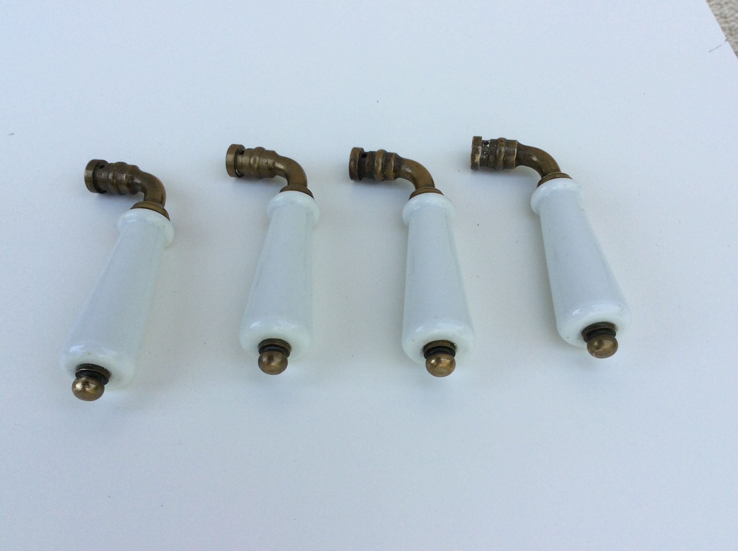 Antique porcelain door handles