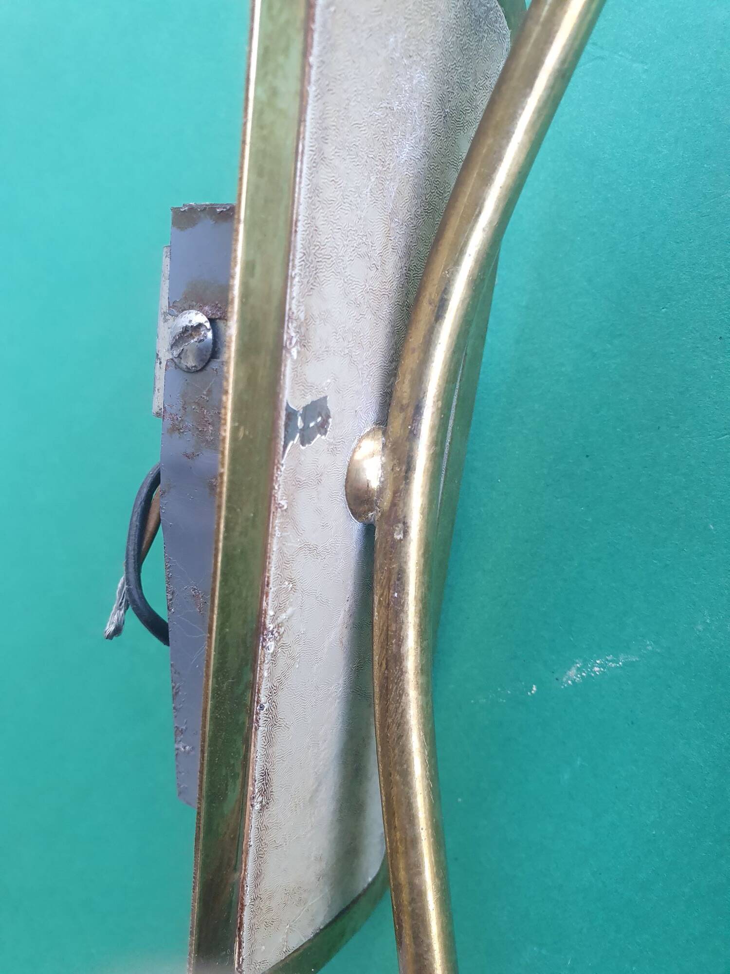 Pair of antique tulip wall sconces