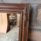 Ancient Burmese teak mirror
