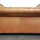 Chesterfield 2-seater sofa in light brown/cream English cowhide leather