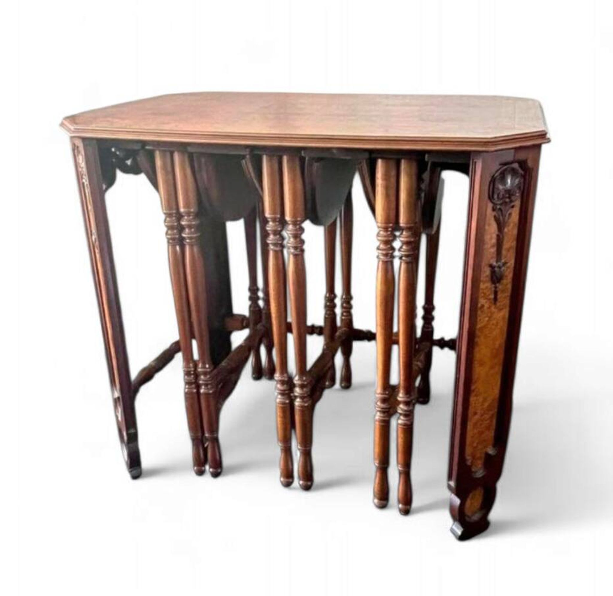 20th-century Art Deco / nesting table 3 x / attributed to Maison Franck