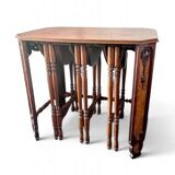 20th-century Art Deco / nesting table 3 x / attributed to Maison Franck
