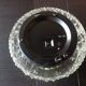 Structured glass round ceiling lamp vintage 60s-70s