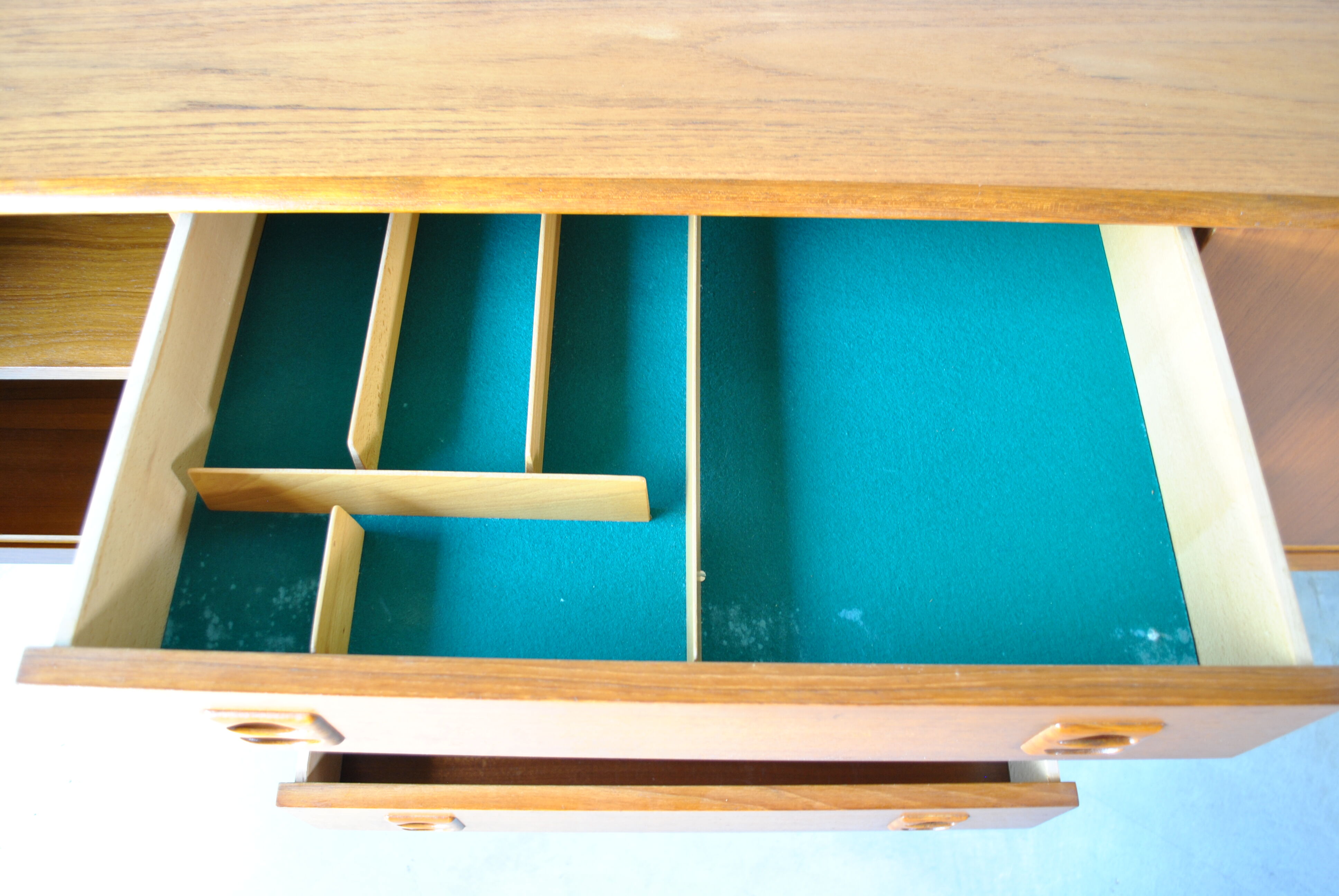 Scandinavian teak row 1970