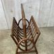 Rattan magazine rack