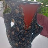 Old fatlava vase, Vallauris style
