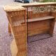 Rattan bar and 2 stools